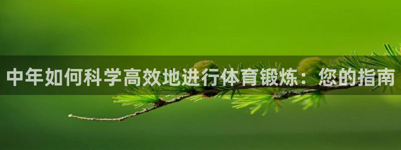 劲球体育在线直播NBA：中年如何科学高效地进行体育锻炼：您的指南