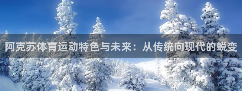 劲球体育下载：阿克苏体育运动特色与未来：从传统向现代的蜕变